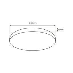 Rackhams Allister 48cm LED Ceiling Light Full Remote Control Stylish Modern And Powerful At A Great Price - thumbnail 6