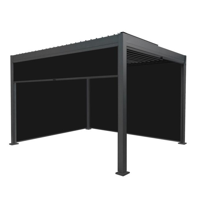 Rackhams Aluminium Pergola With Anthracite Blinds - 3m x 4m - image 1