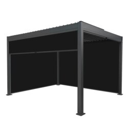 Rackhams Aluminium Pergola With Anthracite Blinds - 3m x 4m