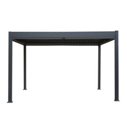 Rackhams Aluminium Pergola With Anthracite Blinds - 3m x 4m - thumbnail 2