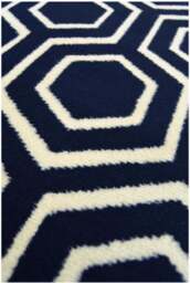 Rackhams Maestro Honeycomb Navy Rug - 3035 X011 - 160X230 cm - thumbnail 2