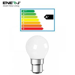 Rackhams Pack of 10 units, B22 LED Light Bulb, Golf Ball G45 Bulbs, 35W Incandescent Equivalent, 3W 320lm Bayonet Lightbulb - 3000K - thumbnail 5