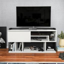 "Rackhams Raca Modern Tv Stand TV Cabinet for TV's up to 55"" - Sapphire Oak Black" - thumbnail 2