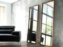 Rackhams Rectangular Walnut Wall Mirror 3036 - thumbnail 3
