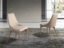 Rackhams Brown Fabric Chair 4032 - thumbnail 3