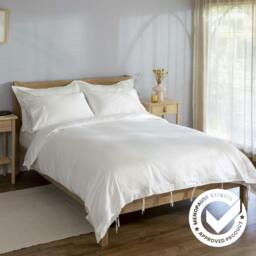 Rackhams White 500 Thread Count Egyptian Cotton Duvet Cover - Single - thumbnail 5