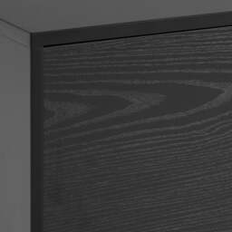 Rackhams Seaford 2 Door 1 Drawer TV Unit in Ash Black - 1 - thumbnail 6
