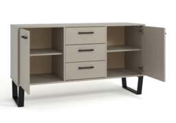 Rackhams Texas Grey Medium Sideboard with 2 Doors & 3 Drawers - thumbnail 2
