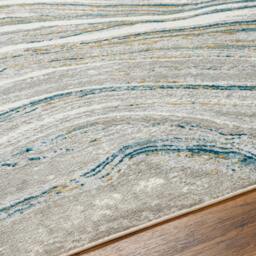 Rackhams San Francisco-Modern Blue Grey Yellow Graphic Rug - 120 x 170 cm - thumbnail 3