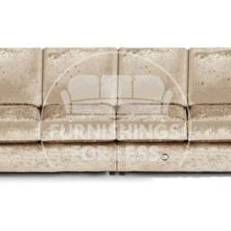 Rackhams Crystal Crushed Velvet Long Fabric 4 Seater Sofa Full Back - Silver - thumbnail 6