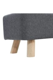 Rackhams 81cm W Dark Grey Rectangular Tofu-shaped Footstool - Dark Grey - thumbnail 5
