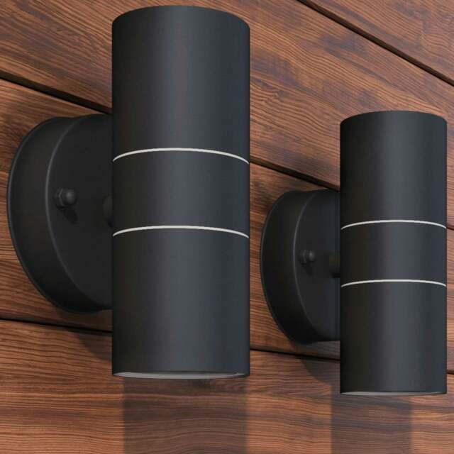 Rackhams Outdoor LED Wall Lights 2 pcs Stainless Steel Up/Downwards - image 1