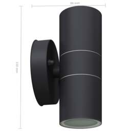 Rackhams Outdoor LED Wall Lights 2 pcs Stainless Steel Up/Downwards - thumbnail 6