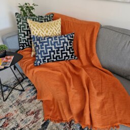 Rackhams Chimera Twill Blanket with Linen - thumbnail 2