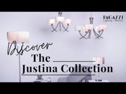Rackhams Justina 43cm  Polished Chrome Table Lamp with Silver String Shade - thumbnail 3