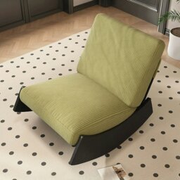 Rackhams Anaya Rocking Chair, Corduroy & Wood - Green - thumbnail 4