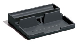 Rackhams VARICOLOR Desk Stationery Organiser Tray Pen Pencil Tidy Storage - Grey