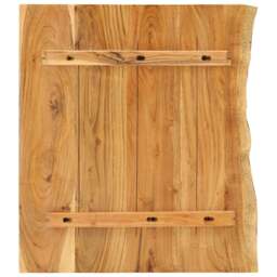 Rackhams Bathroom Vanity Top Solid Acacia Wood 80x52x2.5 cm - thumbnail 2