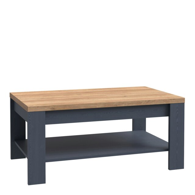 Rackhams Bohol Coffee Table in Navy/Riviera Oak - Riviera Oak/Navy - Blue - 60 - image 1