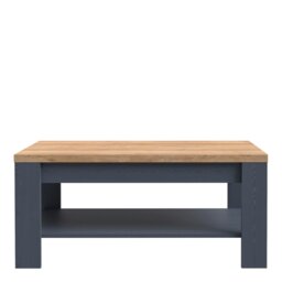 Rackhams Bohol Coffee Table in Navy/Riviera Oak - Riviera Oak/Navy - Blue - 60 - thumbnail 2