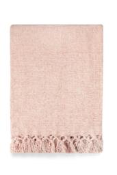 Rackhams Darcy Tassel Blush Pink Throw - 60x80 - thumbnail 1
