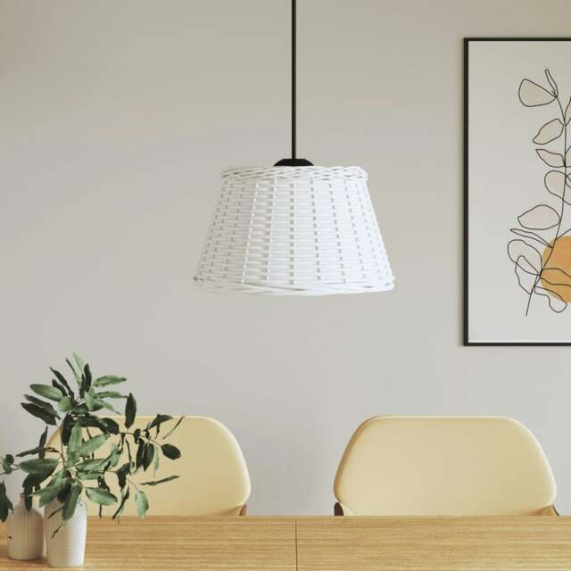 Rackhams Ceiling Lamp Shade White �_�”�_50x30 cm Wicker