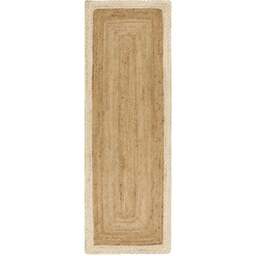 Rackhams Hand-Braided Jute Rug with Cream Border - 160X230 cm - thumbnail 6