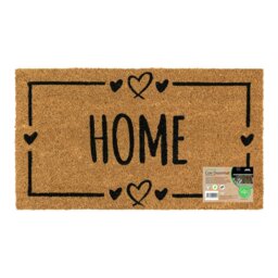 Rackhams Eco-Friendly Latex Backed Coir Entrance Doormat, 40x70cm - Home Hearts - 1 - Brown - thumbnail 1