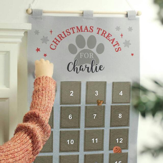 Rackhams Personalised Pet Advent Calendar - Polyester - 7.5cm x 6.5cm - image 1