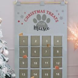 Rackhams Personalised Pet Advent Calendar - Polyester - 7.5cm x 6.5cm - thumbnail 2