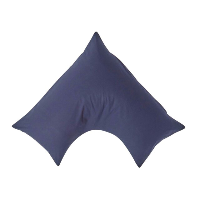 Rackhams Egyptian Cotton V Shaped Pillowcase 200 TC - Navy Blue - image 1