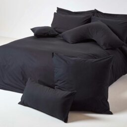 Rackhams Egyptian Cotton V Shaped Pillowcase 200 TC - Navy Blue - thumbnail 6