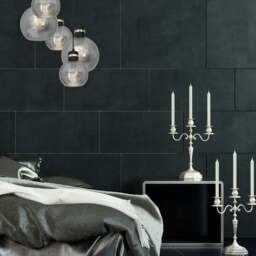 Rackhams Omega Black/Gold Pendant Lamp 5XE27 With Elegant Smoked Glass Spheres Quality Matt Black Fittings With Gold Detail - thumbnail 1