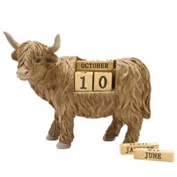 Rackhams Highland Cow Figurine Calendar - thumbnail 3