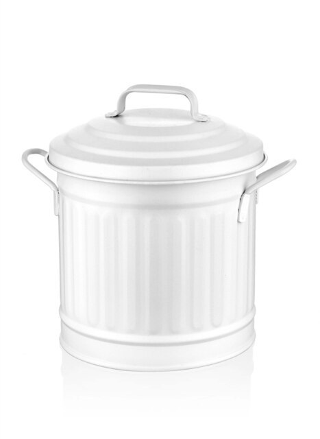 Rackhams White Countertop Waste Basket (4 Litres) - image 1