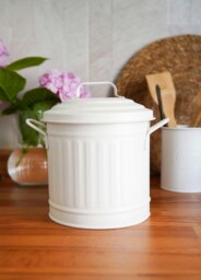 Rackhams White Countertop Waste Basket (4 Litres) - thumbnail 2