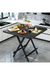 Rackhams 3pcs Folding Table and 2 Chairs Set Indoor Outdoor Bistro Kitchen Dining Set Furniture - Black - thumbnail 3