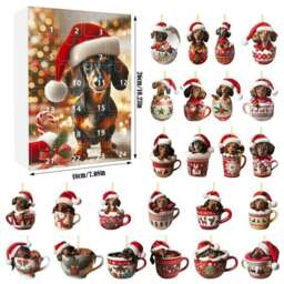 Rackhams Dachshund Pendant Countdown Calendar-4 Styles - Style 2 - thumbnail 6