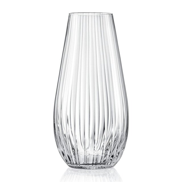 Rackhams Mirage Waterfall Crystal Vase - 30cm - Made From Premium Lead Free Crystal Glass