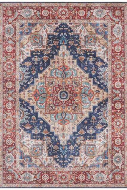 Rackhams Oriental Sylla Indigo-Blue Rug - 120X160 cm - image 1