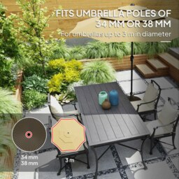Rackhams Garden Parasol Base Holder, 28kg Sand Filled, 23kg Water Filled, Sun Umbrella Base Outdoor Umbrella Stand Weight, Brown - thumbnail 4