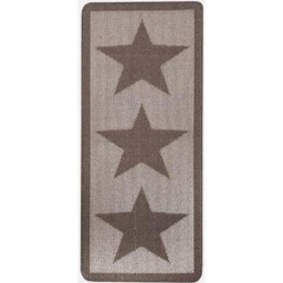 Rackhams Star Brown Washable Mat and Runner - 67X150 cm