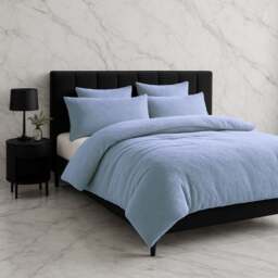 Rackhams Teddy Bear Fleece Duvet Cover & Pillow Case Set - Double - Silver - thumbnail 4