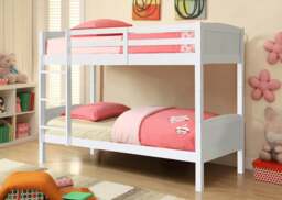 Rackhams Christopher Wooden Bunk Bed - Space-Saving Comfort for Kids’ Rooms - Caramel - Single - thumbnail 3