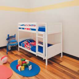 Rackhams Christopher Wooden Bunk Bed - Space-Saving Comfort for Kids’ Rooms - Caramel - Single - thumbnail 5