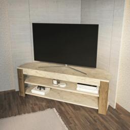 "Rackhams Rita Modern Tv Stand TV Cabinet for TV's up to 52"" - White" - thumbnail 2