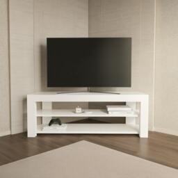 "Rackhams Rita Modern Tv Stand TV Cabinet for TV's up to 52"" - White" - thumbnail 1
