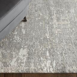 Rackhams Stellar ST12 Distressed Silver Rug - 80x150cm - thumbnail 3