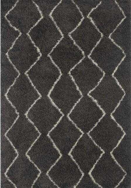Rackhams Moroccan Dark Grey Shaggy Rug - 840 - 180X270 cm - image 1