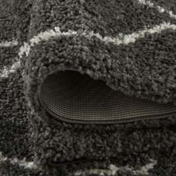 Rackhams Moroccan Dark Grey Shaggy Rug - 840 - 180X270 cm - thumbnail 3